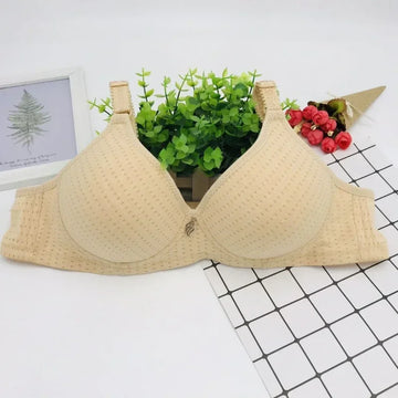 Large Soft Cotton Cups Steel Rimless Bra for Women